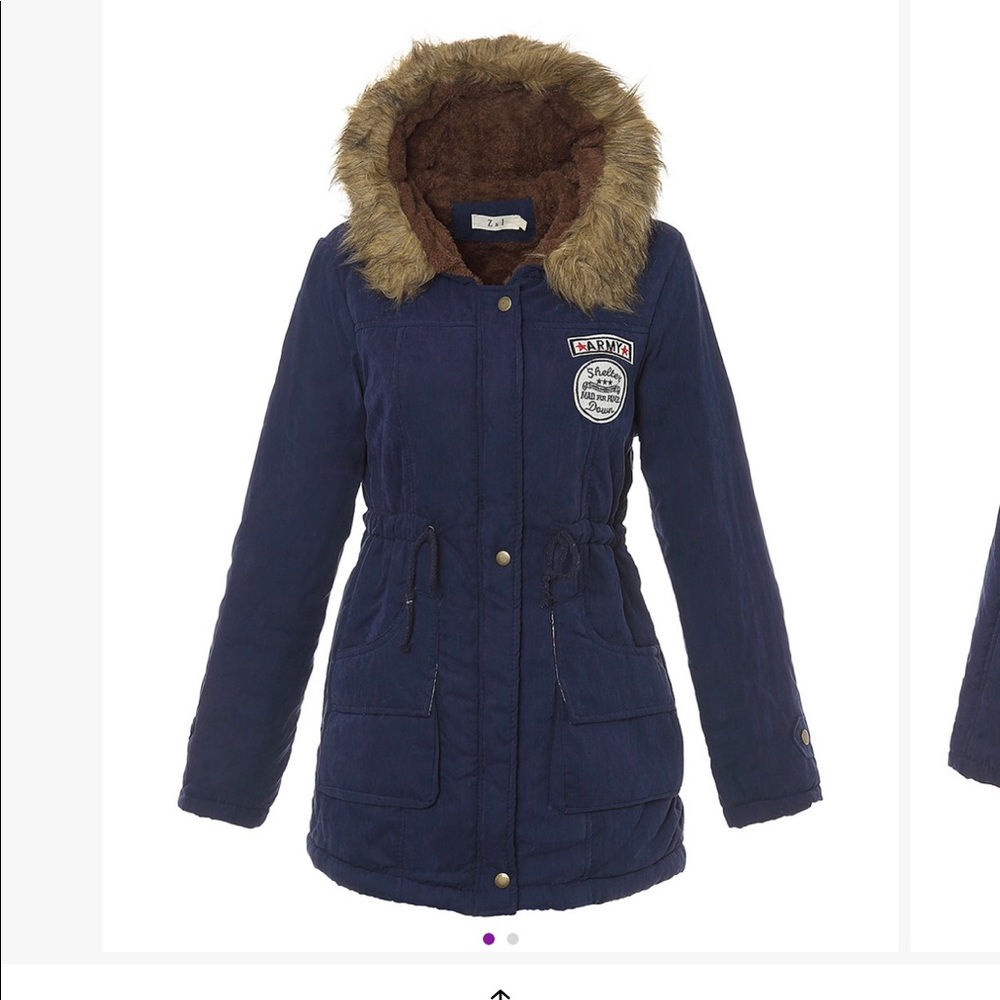 Navy Fleece-Lined Anorak